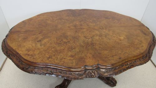 SUPERB WALNUT IRISH CENTRE TABLE - ADDITIONAL PHOTO 17