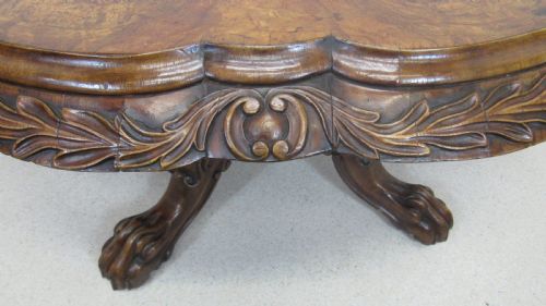 SUPERB WALNUT IRISH CENTRE TABLE - ADDITIONAL PHOTO 18