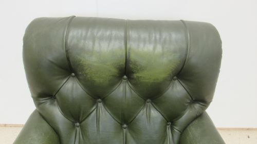 LOVELY VICTORIAN LEATHER CLUB ARMCHAIR - ADDITIONAL PHOTO 5