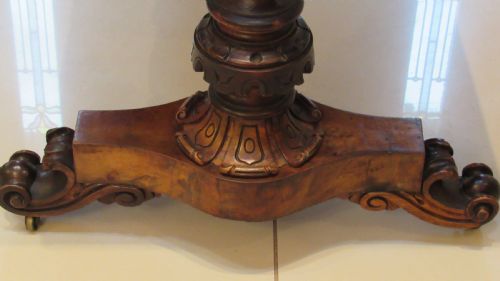 SUPERB WALNUT WRITING CENTRE TABLE - ADDITIONAL PHOTO 17