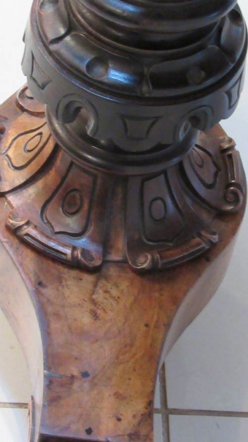 SUPERB WALNUT WRITING CENTRE TABLE - ADDITIONAL PHOTO 19