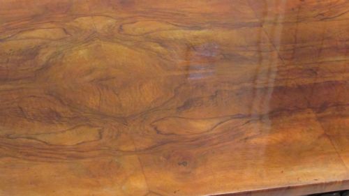SUPERB WALNUT WRITING CENTRE TABLE - ADDITIONAL PHOTO 22