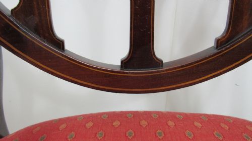 LOVELY EDWARDIAN INLAID DESK ARMCHAIR - ADDITIONAL PHOTO 5