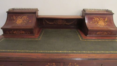 SUPERB EDWARDIAN MARQUETRY DESK - ADDITIONAL PHOTO 4