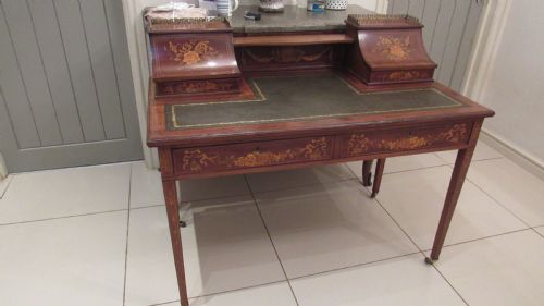 SUPERB EDWARDIAN MARQUETRY DESK - ADDITIONAL PHOTO 17