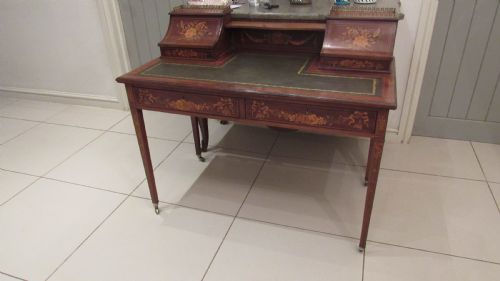SUPERB EDWARDIAN MARQUETRY DESK - ADDITIONAL PHOTO 21