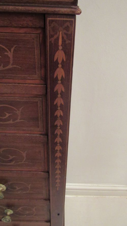 EDWARDS AND ROBERTS MARQUETRY WELLINGTON CHEST - ADDITIONAL PHOTO 4
