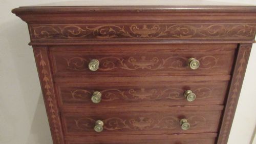 EDWARDS AND ROBERTS MARQUETRY WELLINGTON CHEST - ADDITIONAL PHOTO 7
