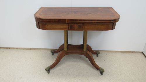 wonderful rosewood card table - CATEGORY: ANTIQUE TABLES - DATED REGENCY