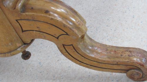 SATIN WALNUT LIBRARY TABLE - ADDITIONAL PHOTO 6