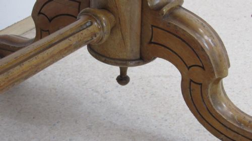 SATIN WALNUT LIBRARY TABLE - ADDITIONAL PHOTO 9
