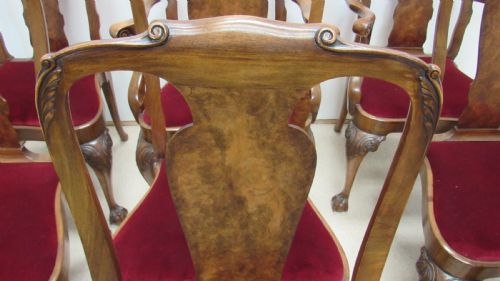 WONDERFUL SET OF 8 WALNUT DINING CHAIRS - ADDITIONAL PHOTO 1