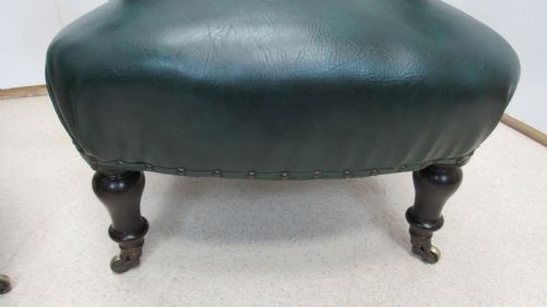 PAIR OF LEATHER LIBRARY CHAIRS - ADDITIONAL PHOTO 10