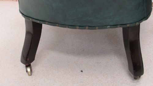 PAIR OF LEATHER LIBRARY CHAIRS - ADDITIONAL PHOTO 16