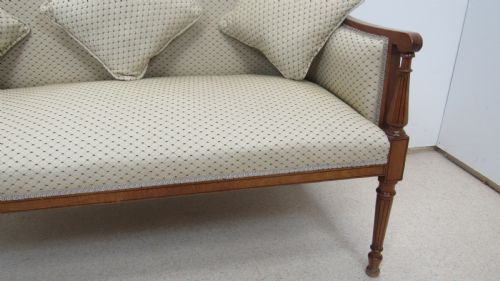 SUPERB ELEGANT SATINWOOD SOFA - ADDITIONAL PHOTO 9