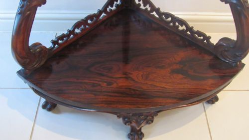 SUPERB ROSEWOOD CORNER WOTNOT - ADDITIONAL PHOTO 6