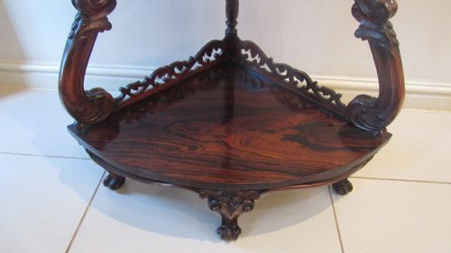 SUPERB ROSEWOOD CORNER WOTNOT - ADDITIONAL PHOTO 8