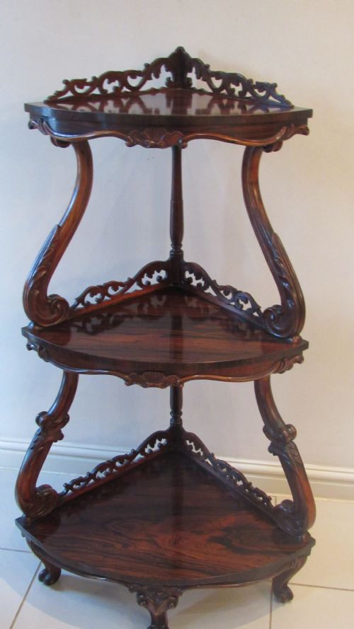 SUPERB ROSEWOOD CORNER WOTNOT - ADDITIONAL PHOTO 18
