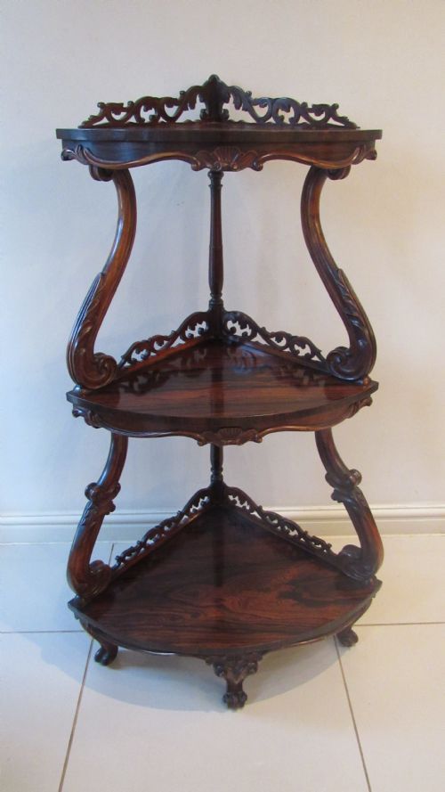 SUPERB ROSEWOOD CORNER WOTNOT - ADDITIONAL PHOTO 20