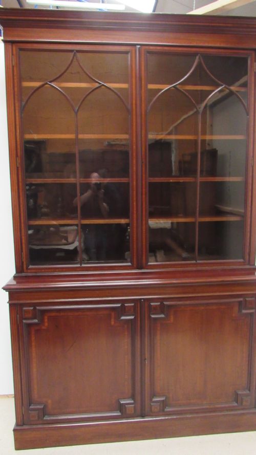 SUPERB 19THC LIBRARY BOOKCASE - ADDITIONAL PHOTO 11