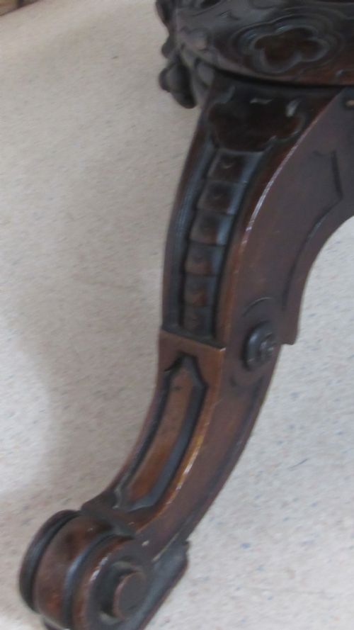 WONDERFUL SHAPED CIRCULAR ROSEWOOD TABLE - ADDITIONAL PHOTO 11