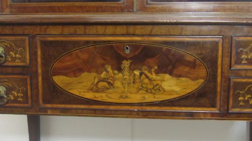 SUPERB MARQUETRY DISPLAY CABINET - ADDITIONAL PHOTO 5