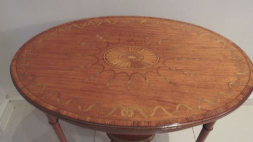 SUPERB SATINWOOD OCCASIONAL TABLE - ADDITIONAL PHOTO 2