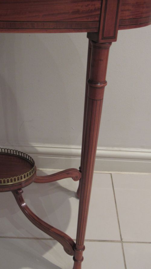 SUPERB SATINWOOD OCCASIONAL TABLE - ADDITIONAL PHOTO 8