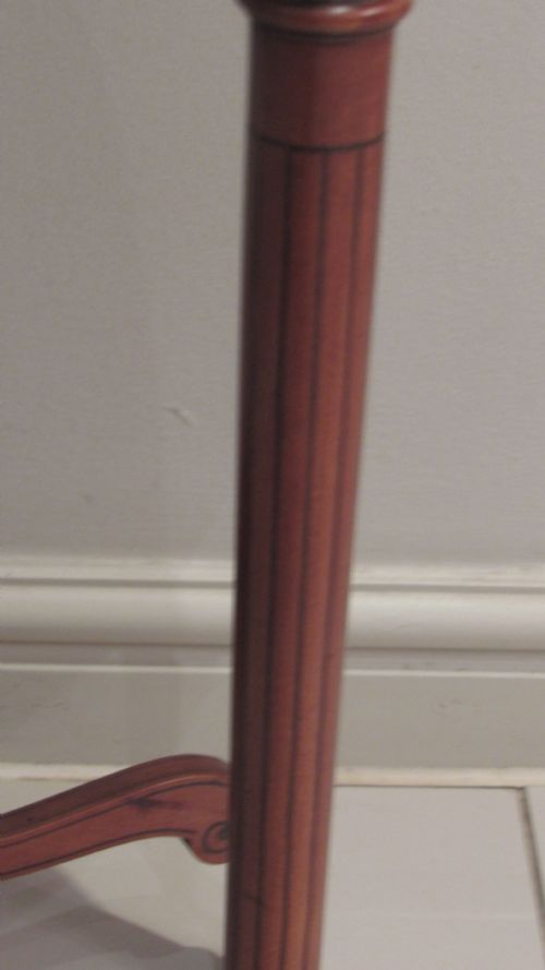 SUPERB SATINWOOD OCCASIONAL TABLE - ADDITIONAL PHOTO 9