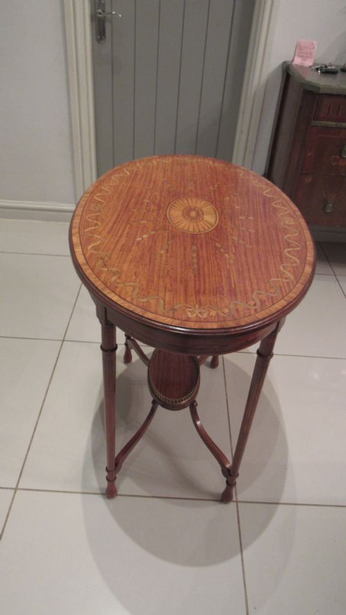 SUPERB SATINWOOD OCCASIONAL TABLE - ADDITIONAL PHOTO 13