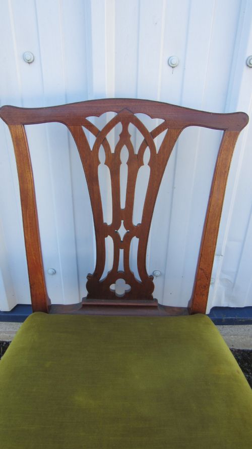 SET OF FOUR WIDE MAHOGANY GEORGIAN CHAIRS - ADDITIONAL PHOTO 2