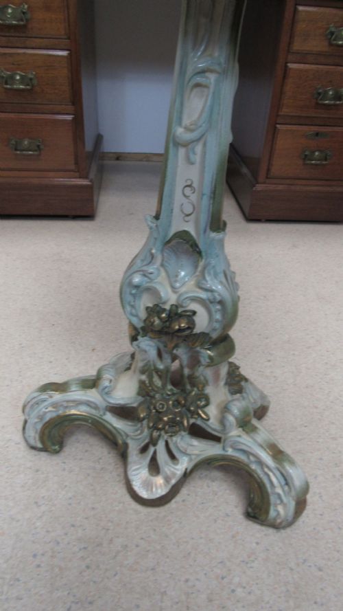 A WONDERFUL AND RARE POTTERY ART NOUVEAU TABLE - ADDITIONAL PHOTO 10