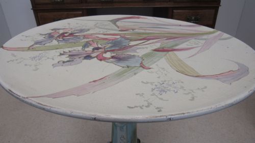 A WONDERFUL AND RARE POTTERY ART NOUVEAU TABLE - ADDITIONAL PHOTO 15