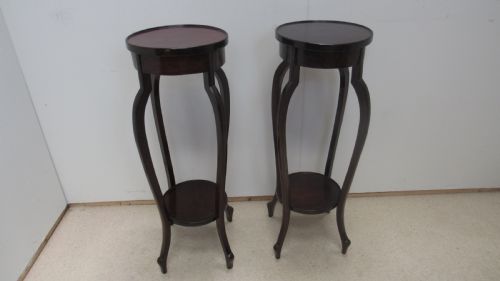 pair of mahogany jardiniere stands - CATEGORY: ANTIQUE MISCELLANEOUS - DATED 1900