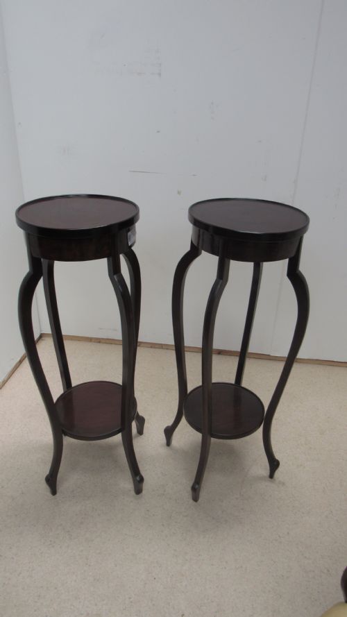 PAIR OF MAHOGANY JARDINIERE STANDS - ADDITIONAL PHOTO 10