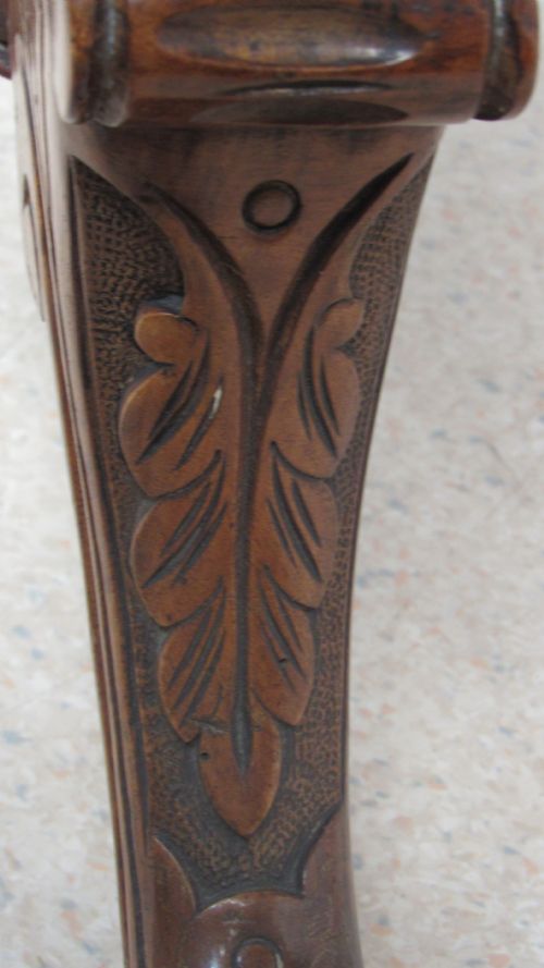 VICTORIAN WALNUT INLAID STRETCHER SIDE TABLE - ADDITIONAL PHOTO 11