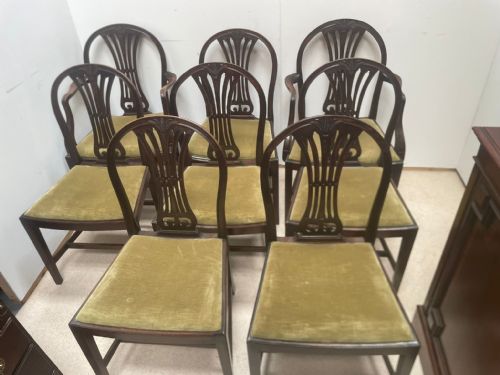 WONDERFUL SET OF 8 MAHOGANY CHAIRS - ADDITIONAL PHOTO 2