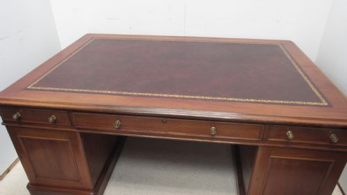 SUPERB LARGE VICTORIAN PARTNERS DESK - ADDITIONAL PHOTO 16