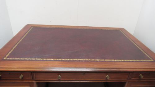 SUPERB LARGE VICTORIAN PARTNERS DESK - ADDITIONAL PHOTO 24