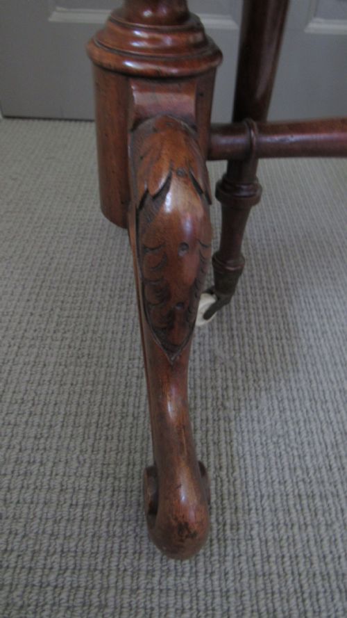 SUPERB WALNUT INLAID BABY SUTHERLAND TABLE - ADDITIONAL PHOTO 9