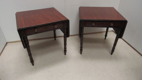 SUPERB PAIR OF LATE GEORGIAN DROP LEAF TABLES - ADDITIONAL PHOTO 2