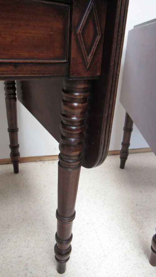 SUPERB PAIR OF LATE GEORGIAN DROP LEAF TABLES - ADDITIONAL PHOTO 6