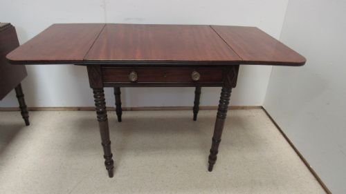 SUPERB PAIR OF LATE GEORGIAN DROP LEAF TABLES - ADDITIONAL PHOTO 8