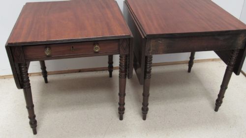 SUPERB PAIR OF LATE GEORGIAN DROP LEAF TABLES - ADDITIONAL PHOTO 19