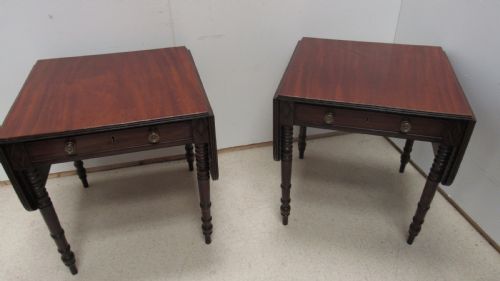SUPERB PAIR OF LATE GEORGIAN DROP LEAF TABLES - ADDITIONAL PHOTO 21