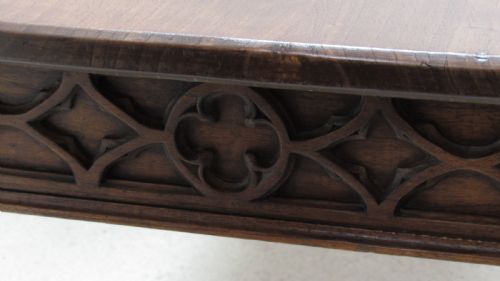 A WONDERFUL OAK GOTHIC REFECTORY TABLE - ADDITIONAL PHOTO 10