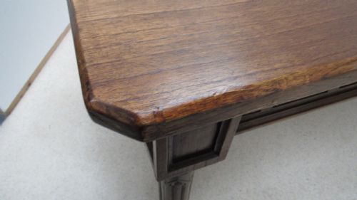 A WONDERFUL OAK GOTHIC REFECTORY TABLE - ADDITIONAL PHOTO 13
