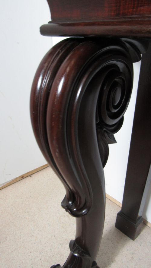 A WONDERFUL MAHOGANY CONSOLE SIDE TABLE - ADDITIONAL PHOTO 12