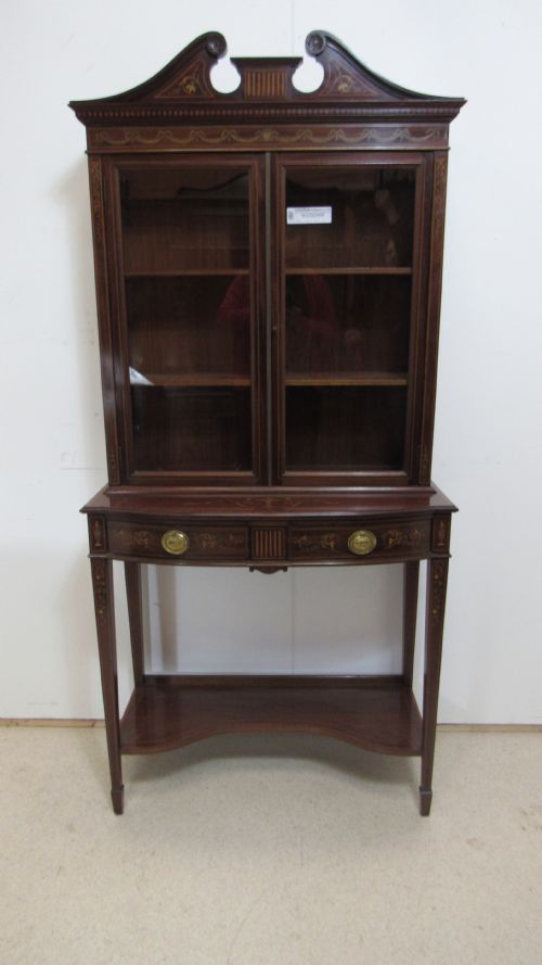 A MOST EXQUISITE EDWARDIAN INLAID DISPLAY CABINET - ADDITIONAL PHOTO 4