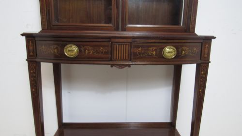 A MOST EXQUISITE EDWARDIAN INLAID DISPLAY CABINET - ADDITIONAL PHOTO 6
